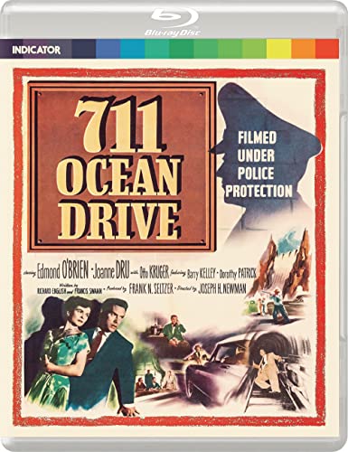 Blu-ray cover for the 1950 film "711 Ocean Drive" with cast images.