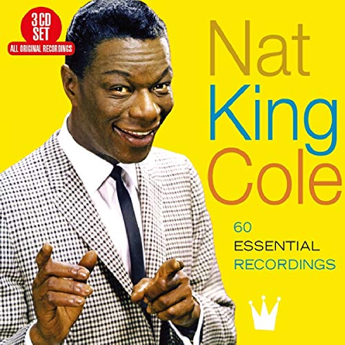 Nat King Cole portrait on a 3CD set cover, yellow background.
