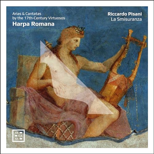 CD cover: man playing a harp, inspired by classical Roman art.