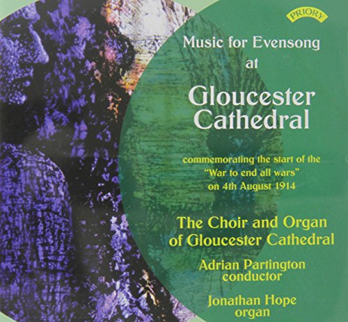 CD cover for Gloucester Cathedral Evensong music, commemorating 1914.