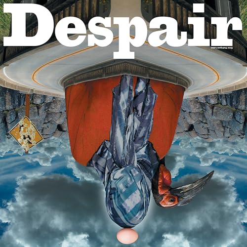 Album cover for Omar Rodríguez-López’s “Despair” with surreal, upside-down imagery.