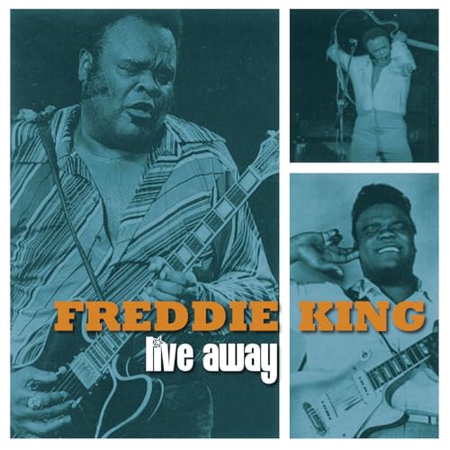 Freddy King album cover featuring the blues guitarist playing live.