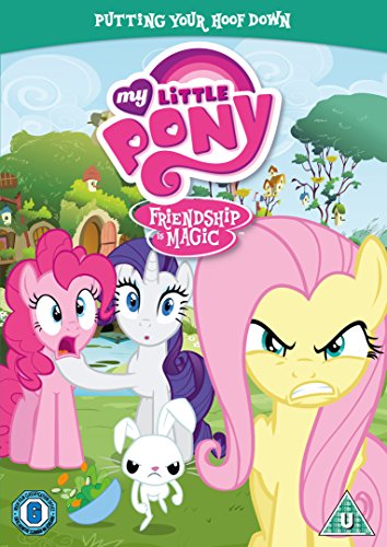 My Little Pony DVD cover featuring Pinkie Pie, Rarity, and Fluttershy.