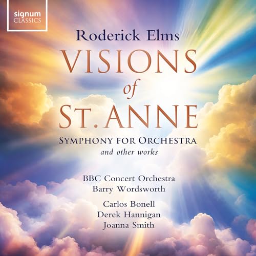 CD cover for “Visions of St. Anne” by Roderick Elms, orchestral work.