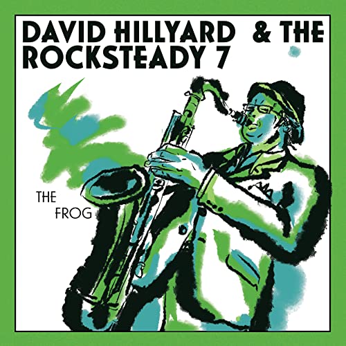 Album cover: illustrated musician playing saxophone with green splashes.