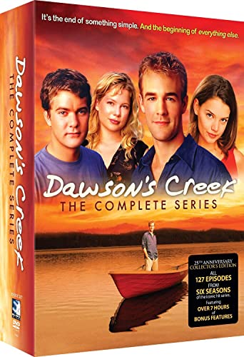 Dawson's Creek" complete series DVD cover featuring the four main actors.