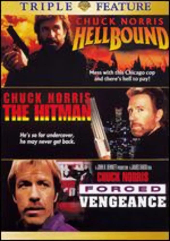 DVD cover featuring Chuck Norris in three action movie stills.