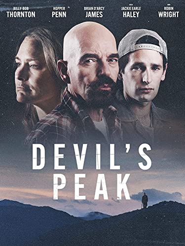 Movie poster for "Devil's Peak" featuring Billy Bob Thornton and Robin Wright.
