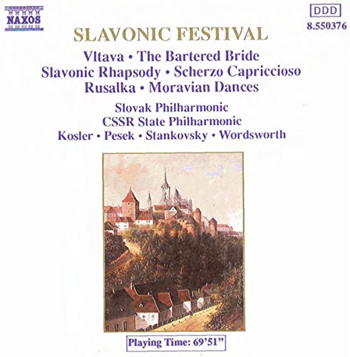 CD cover for āSlavonic Festivalā featuring a painted cityscape.