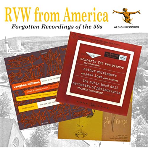 CD cover for "RVW From America" featuring record album artwork and text.
