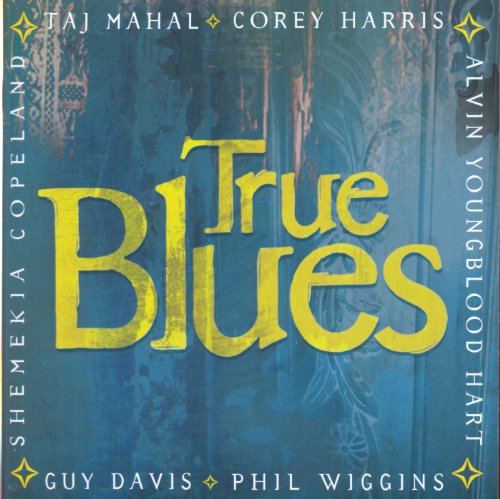 CD cover for “True Blues” featuring artist names in yellow text.