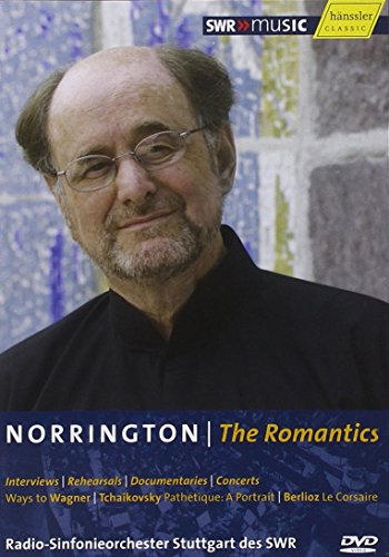 DVD cover featuring conductor Roger Norrington, with text "Norrington - The Romantics.