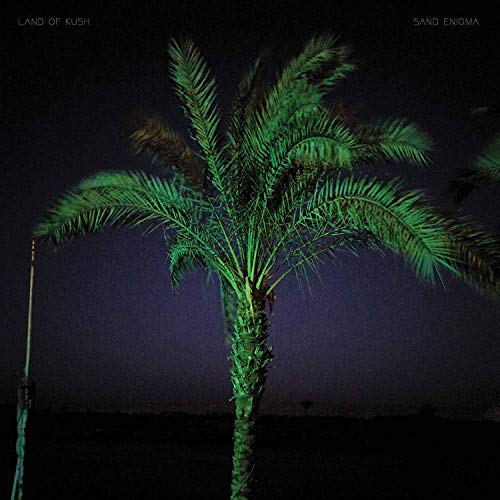 CD cover for Land Of Kush’s “Sand Enigma” featuring a palm tree.