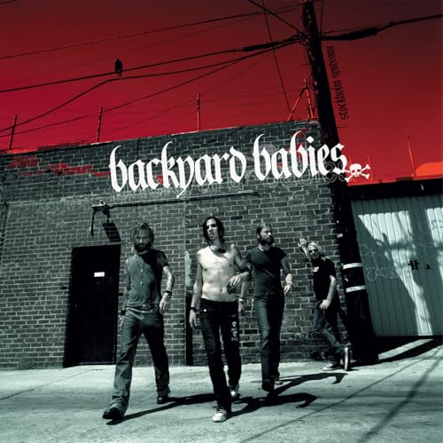 Backyard Babies album cover with four figures in front of a brick wall.