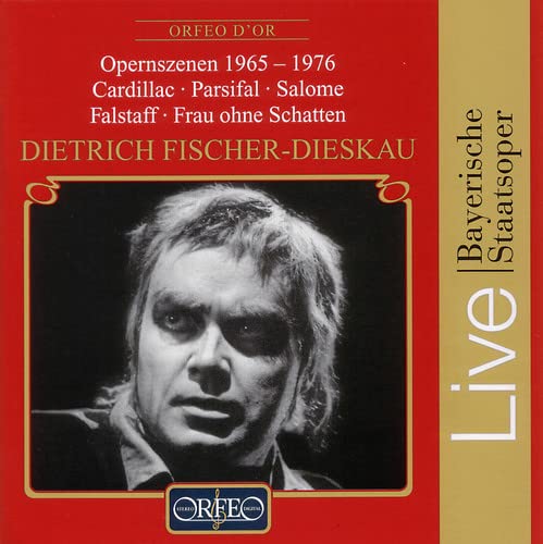 Red CD cover featuring Dietrich Fischer-Dieskau in a dramatic portrait.