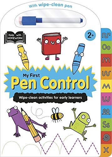 Help With Homework: 2+ My First Pen Control (HWH Tabbed Wipe-clean)