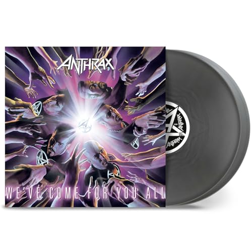 Anthrax We've Come For You All vinyl record cover art and black vinyl disc.