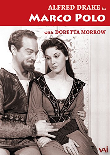 Alfred Drake and Doretta Morrow on the "Marco Polo" DVD cover.