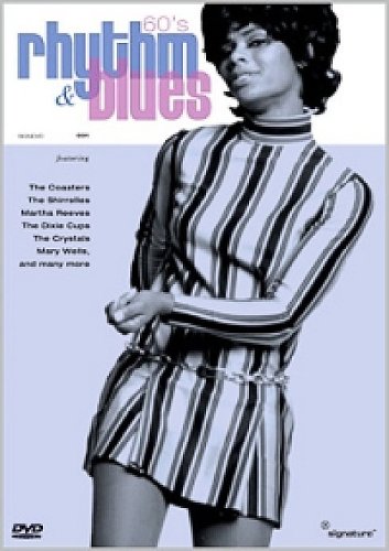DVD cover for “60s Rhythm And Blues” featuring a woman in a striped dress.