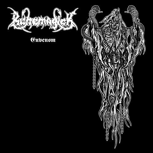 Black and white album cover featuring a skeletal, serpentine figure.
