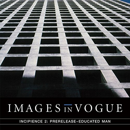 Vinyl album cover featuring a low-angle view of a grid-patterned building.