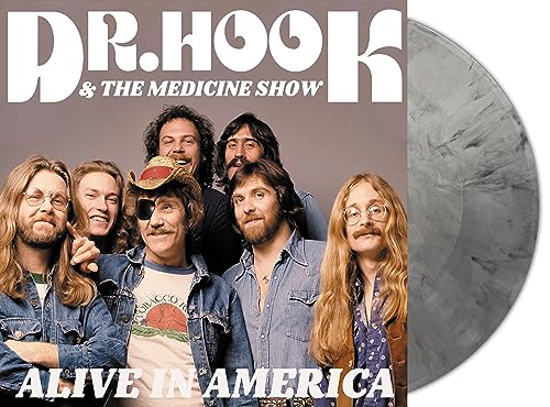 Dr. Hook & The Medicine Show album cover with silver marble vinyl record.
