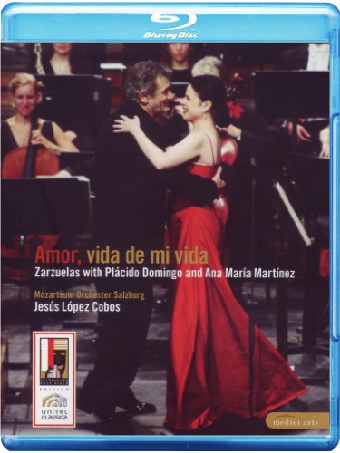 Blu-ray case featuring Plácido Domingo and Ana María Martínez in performance.