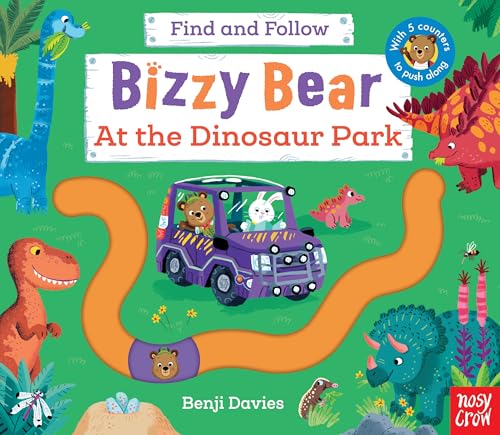 Bizzy Bear Find and Follow: At the Dinosaur Park : with 4 sliding counters