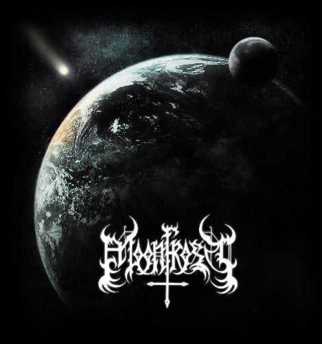 CD cover: planet, moon, comet, and ornate white band logo.