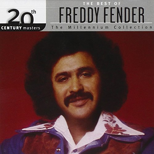CD cover featuring portrait of singer Freddy Fender with dark curly hair.