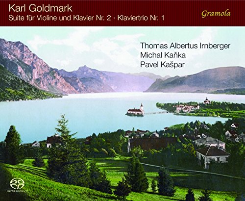 CD cover featuring a mountain landscape with a lake and small village.