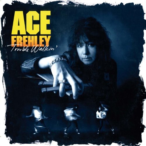 Ace Frehley album cover, featuring a portrait and miniature figures.