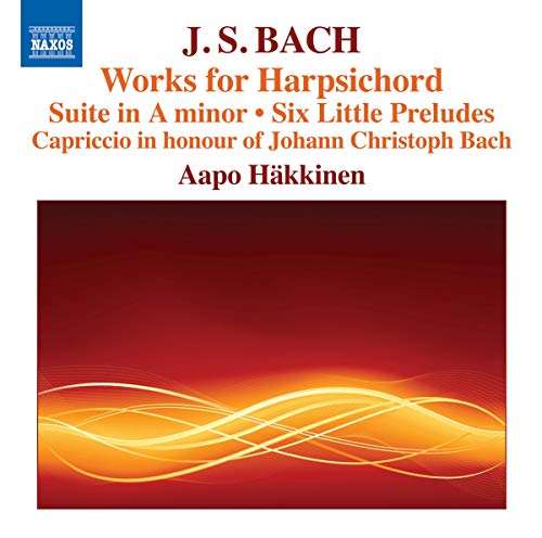CD cover for Aapo Hakkinen performing Bach’s harpsichord works.