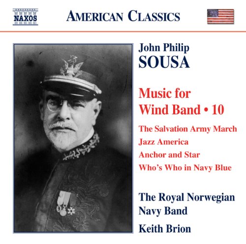 CD cover featuring a portrait of John Philip Sousa and track listing.