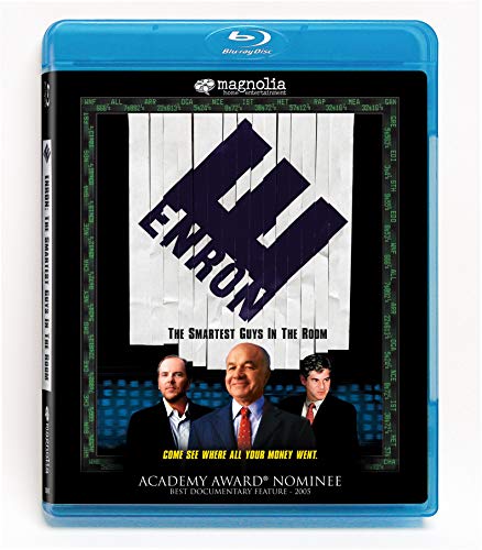 Blu-ray case for documentary "Enron: The Smartest Guys in the Room" with faces.