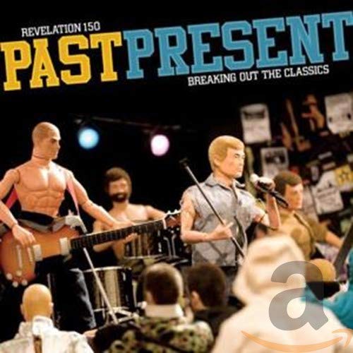 CD cover featuring action figures performing as a rock band onstage.