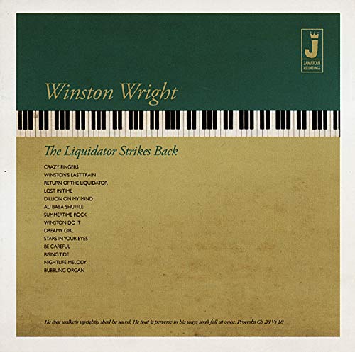 Vinyl record cover for Winston Wright’s “The Liquidator Strikes Back” album.