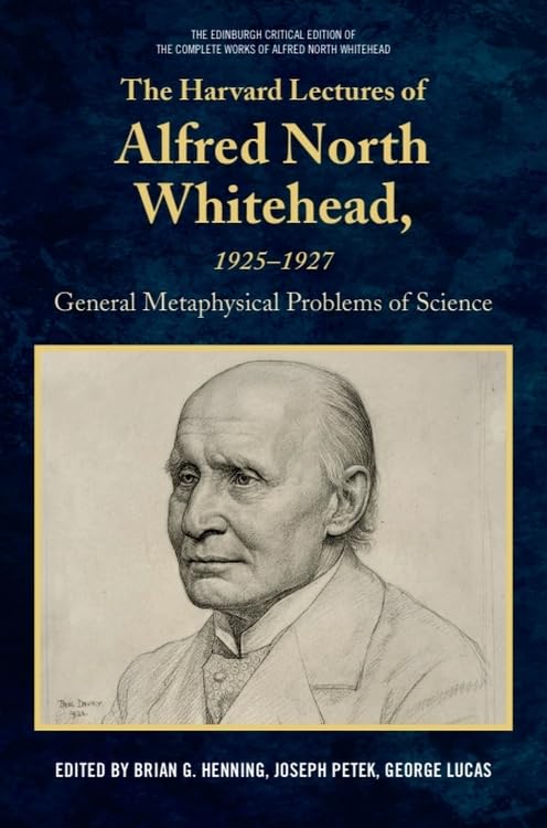 Book cover featuring a portrait of philosopher Alfred North Whitehead.