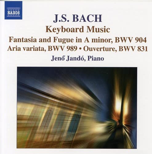 CD cover for J.S. Bach keyboard music performed by Jenő Jandó.