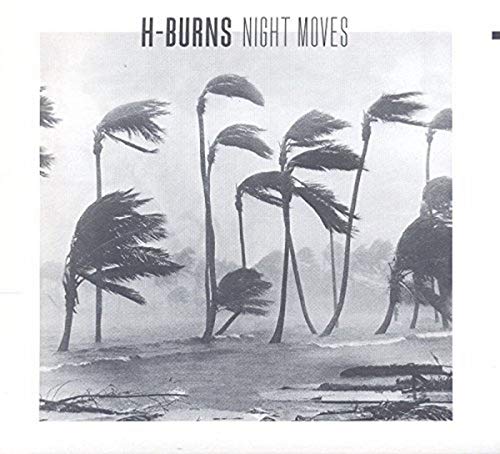 CD cover: black and white image of palm trees bending in wind.