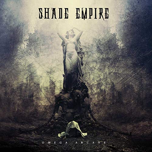 Dark fantasy album cover featuring a statue and swirling smoke.