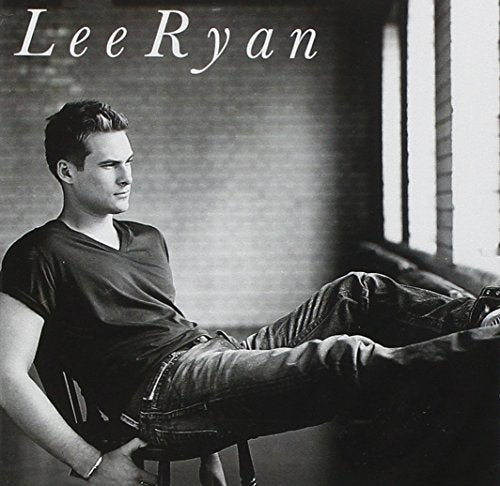 Black and white album cover featuring singer Lee Ryan in jeans and a t-shirt.