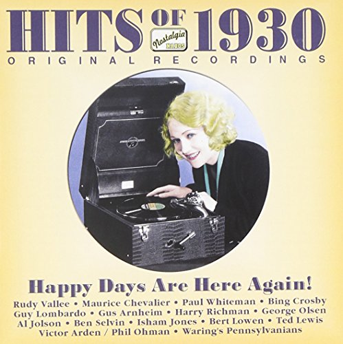 CD cover: “Hits of 1930” with a woman and vintage record player.