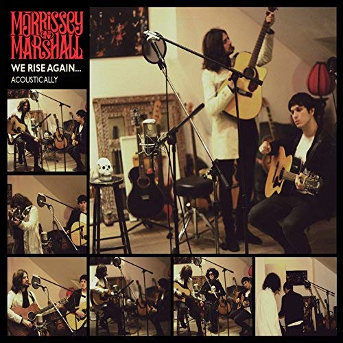Morrissey & Marshall album cover featuring musicians recording acoustically.