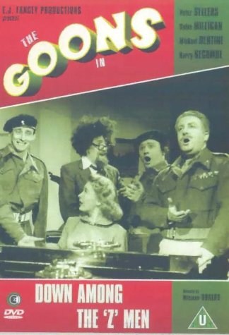 DVD cover for “The Goons In Down Among The Z-men” featuring four performers.