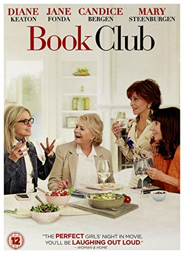 DVD cover for "Book Club" featuring Diane Keaton, Jane Fonda, and others.