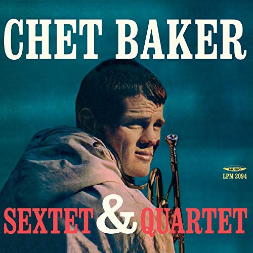 Chet Baker album cover featuring a portrait of the musician with trumpet.