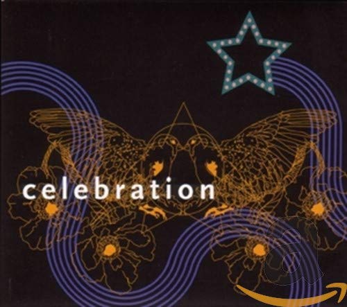 CD cover with two owls, a star, and the word "celebration.
