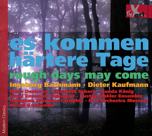 CD cover with forest image and German/English text, featuring composers Mahler & Bachmann.