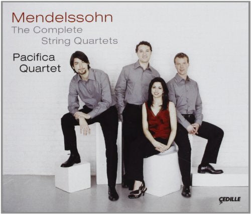 Pacifica Quartet album cover for Mendelssohn’s complete string quartets.